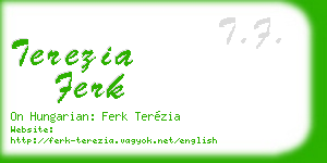 terezia ferk business card