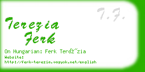 terezia ferk business card